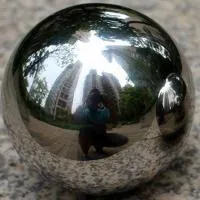 Шар из нержавеющей стали (198286) поставка - сфера арт-объект ø 1000 мм. пустотелая  в Орехово-Зуево