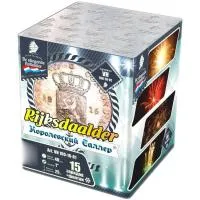 Салют Королевский Талер. Купить Салют Королевский Талер VH100-16-01 — магазин продажа салютов недорого —  Орехово-Зуево, производитель Русский фейерверк - Русская пиротехника, доставка по России  +7 963 711 89 03 — Орехово-Зуево | orekhovo-zuevo.piroclub.ru