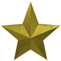 Звезда накладка на памятник литая латунь в Орехово-Зуево (518483)
