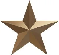 Звезда на памятник ветерану ВОВ из бронзы в Орехово-Зуево (518494)