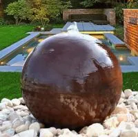 Сфера КОРТЕН - ШАР ФОНТАН 3D (518902) ∅ 850 мм. Орехово-Зуево
