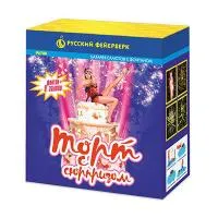 Фонтан салют Торт с сюрпризом Р6780 купить от производителя Русский Фейерверк — Орехово-Зуево